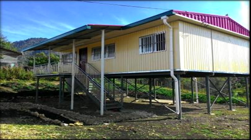 المنازل الجاهزة مع الصلب chasis في بابوا غينيا الجديدة